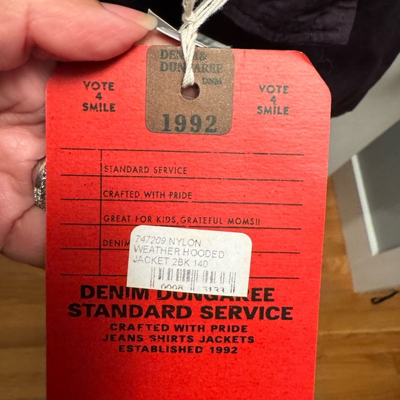 Denim dungaree parka size 140 (kids 11/12) never worn - Picture 10 of 12